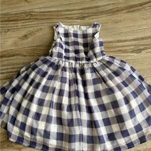 Pippa & Julie Navy and White Checkered Dress